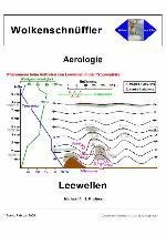 Bildung von Leewellen, Rotoren, Lenticulariswolken